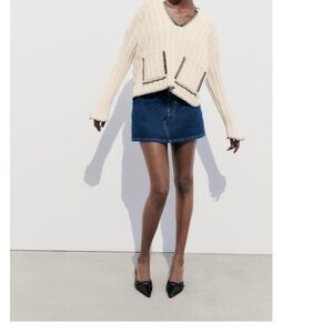 Zara Cream Knit Sweater